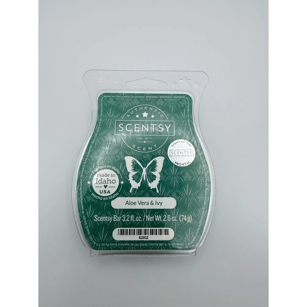 Scentsy Aloe Vera & Ivy Scent Bar‎ Wax Melt Authentic Home Fragrance